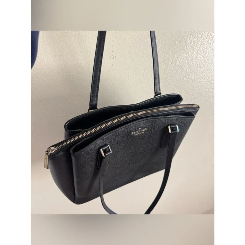 Kate Spade Monet Large Triple Compartment Tote Black